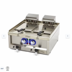  Φριτέζα - 2 x 10L - 2 καλάθια - με βρύση αποστράγγισης - 400V